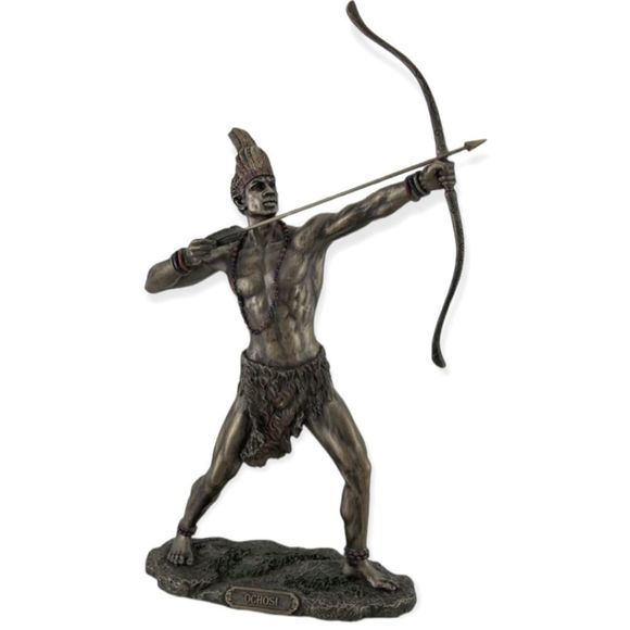 Veronese Design Bronzed Finish Ochosi Divine - Hunter Orisha Statue. Bra… - Picture 1 of 8